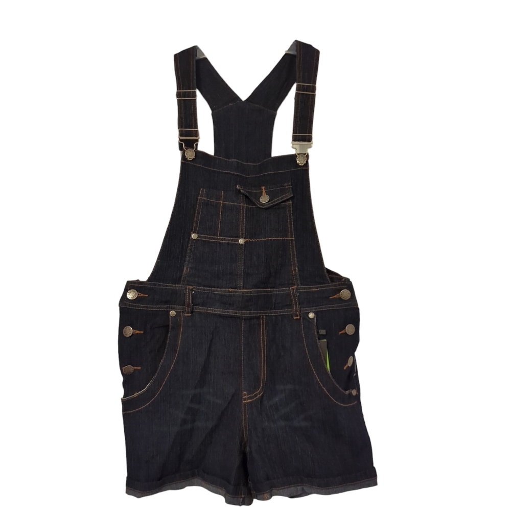 Jean Overalls Shorts Dark Wash Size Medium US Brighton Blu